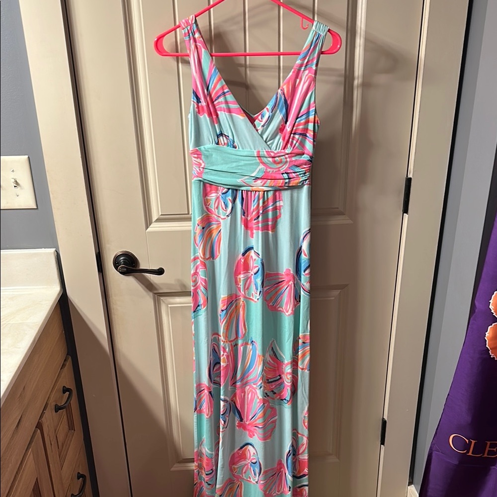 Lilly Pulitzer Minty Fresh On the Rocks Maxi Dress